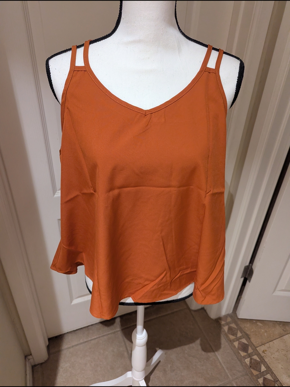 Rust Double-Strap Camisole Top